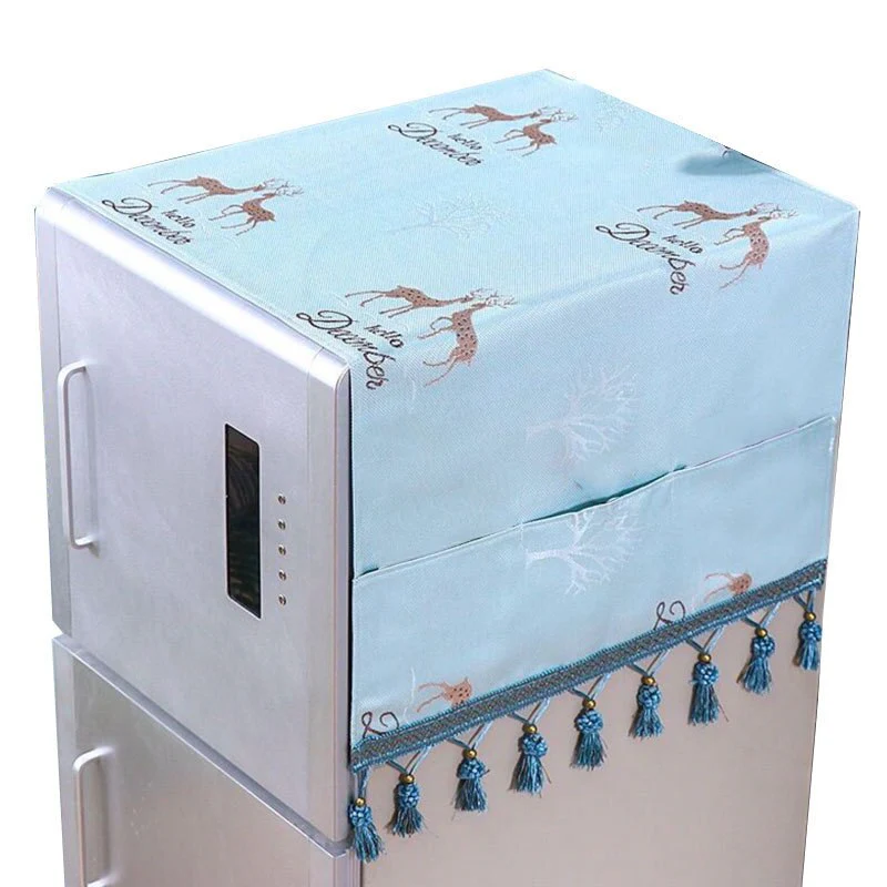 HULIANFU Refrigerator Top Covers Anti-dust Washing Machine Cover With Storage Bag Microwave Oven Dust Proof Cover home accessories - Deanwangkt