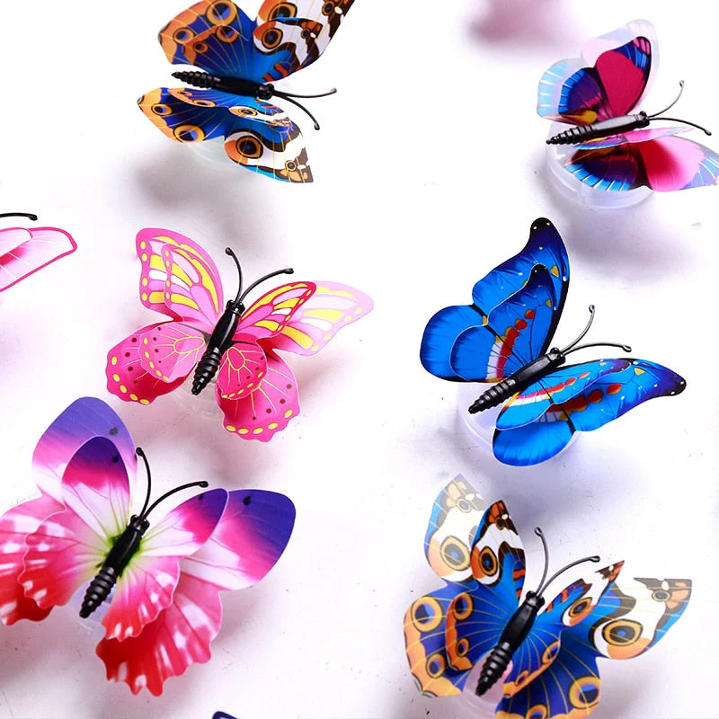 HULIANFU PheiLa LED Butterfly Lights Colorful Luminous Night Light Electron Powered for Wedding Decoration Stickers Child Small Gifts - Deanwangkt