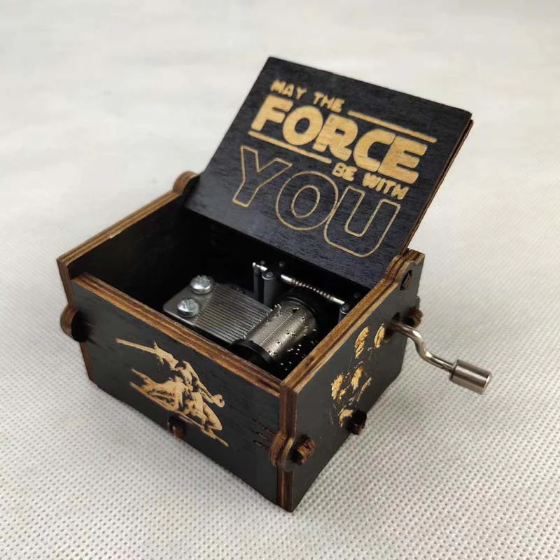 HULIANFU Wife friends Star Ball Birthday Present Music Christmas Theme Anonymity Box Wooden Castle MY Children Gift Goigeous - Deanwangkt