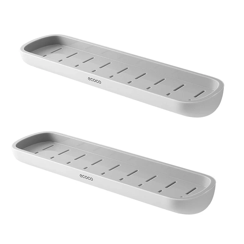 HULIANFU Wall-mounted Bathroom Shelf Toilet Storage Rack For Kitchen Storage Bath Organizer Household Bathroom Accessories Without Drill - Deanwangkt