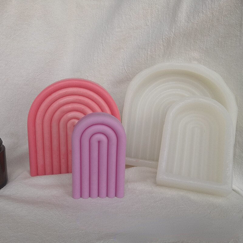 HULIANFU U Shape Scented Candle Mold Food Grade Silicone Mold DIY 3D Aromatherapy Candle Mould  Candle Making Supplies Home Wedding Decor - Deanwangkt