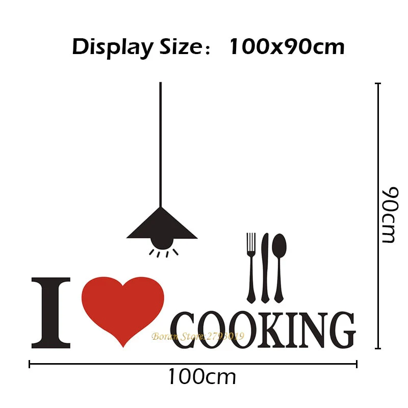 HULIANFU Kitchen Wall Stickers Vinyl Wall Decals for Kitchen English Quote Home Decor Art Decorative Stickers PVC Dining Room For Bar PVC - Deanwangkt