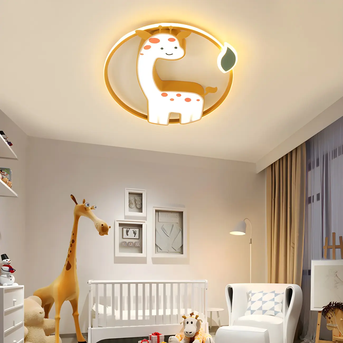 Cartoon Kids Room Flush Mount LED Ceiling Light
