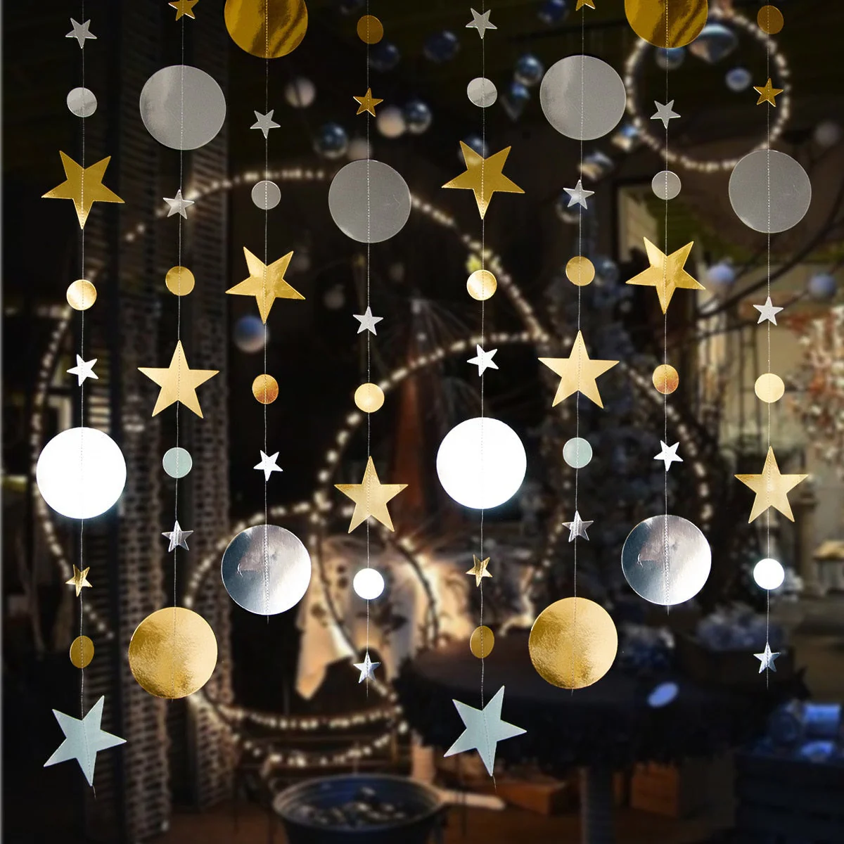 HULIANFU Merry Christmas Decorations for Home 4M Twinkle Star Paper Garland New Year  Noel ChristmasTree Ornaments Kerst  Navidad - Deanwangkt