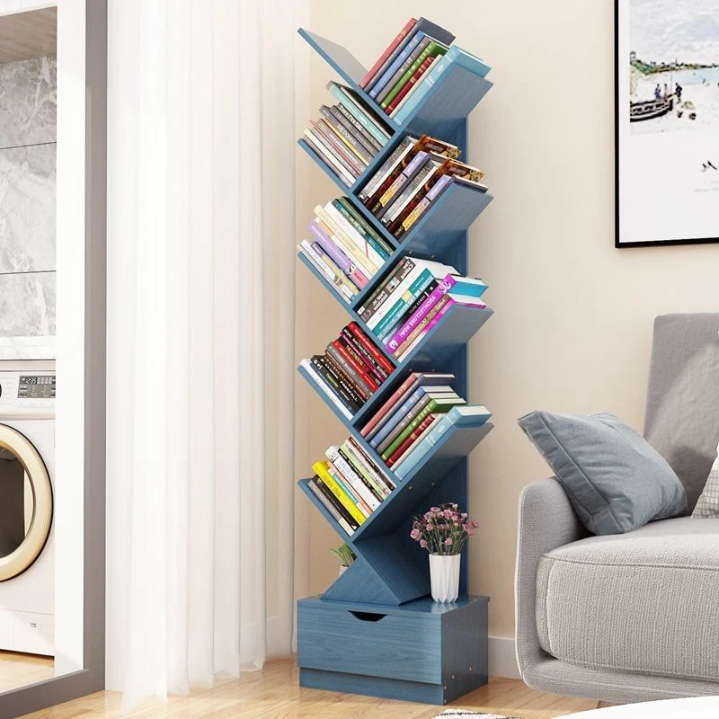 HULIANFU Vertical Bookshelf Creative Art Net Red Floor Ins Wind Group Device Three-dimensional Shelf Simple Small Combination - Deanwangkt