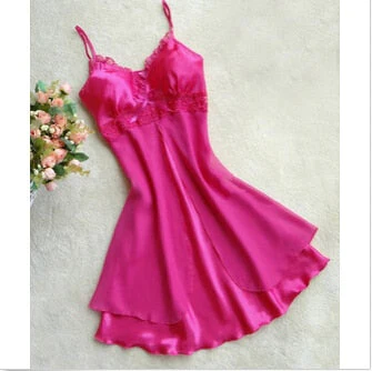 1Pc New Sale Women's Lace Lingerie Nightgown Babydoll Strap Sleepwear Sleepshirts - Deanwangkt