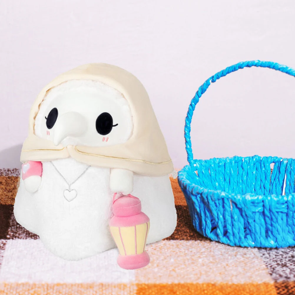 HULIANFU Luminous Couple Cartoon Animal Plague Doctor Beak Stuffed Plush Toy Valentine  Day Beak Doctor Party Prom Props Plush Toy Gifts - Deanwangkt