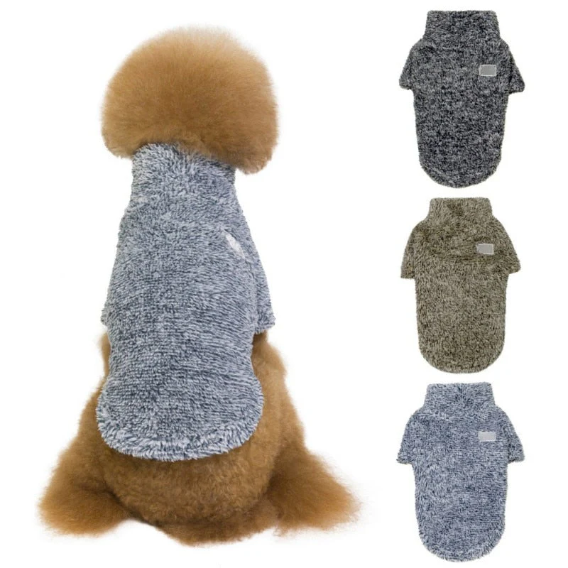 HULIANFU Winter Warm Pet Dog Thickened Cashmere Jacket Thicken Pet Outdoor Clothing For Chihuahua Teddy Dogs Costume Puppy Clothes Outfit - Deanwangkt