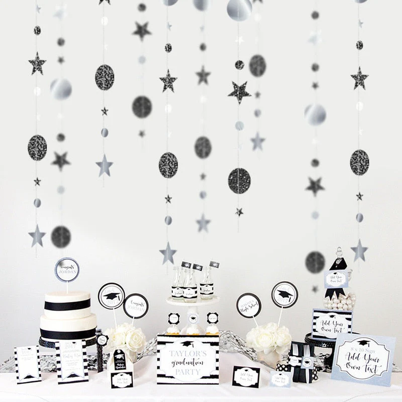 HULIANFU Merry Christmas Decorations for Home 4M Twinkle Star Paper Garland New Year  Noel ChristmasTree Ornaments Kerst  Navidad - Deanwangkt