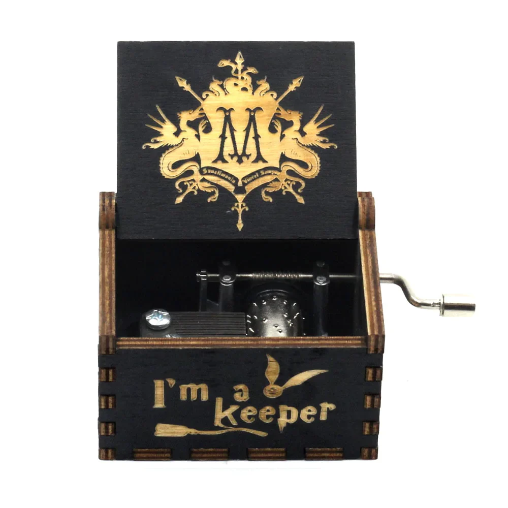 HULIANFU New Attack On Titan Queen Music Box Antique Carved Wooden Hand Cranks Power Game Crossing Rainbow Christmas Birthday Gifts - Deanwangkt