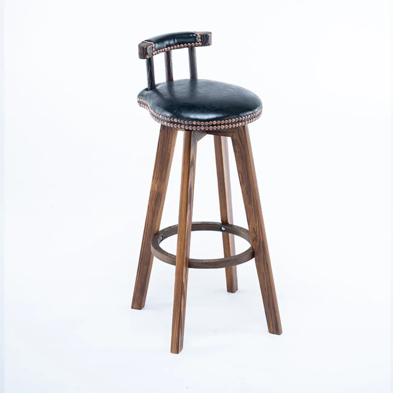 Bar Height Swivel Leather Modern Bar Stools