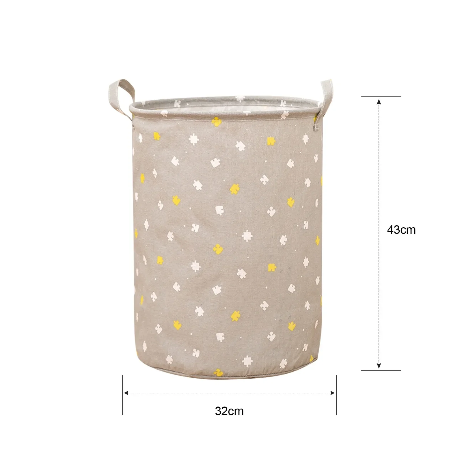 HULIANFU Organizer Canvas Laundry Basket Waterproof Large Capacity Laundry Hamper Dirty Clothes Storage Basket Toy Home Storage Bin 45x35 - Deanwangkt