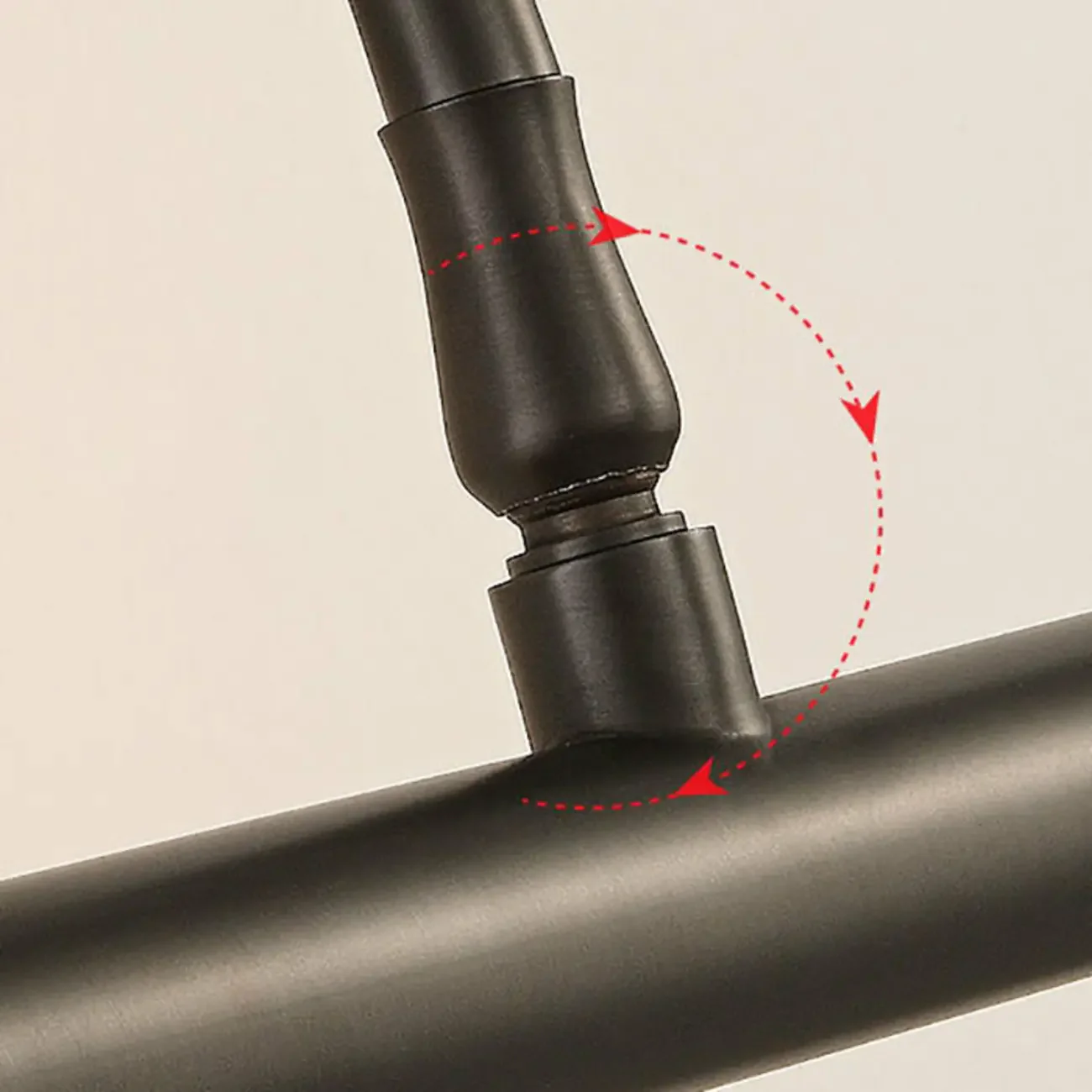 Modern Black Metal LED Bathroom Vanity Light Tube Shade