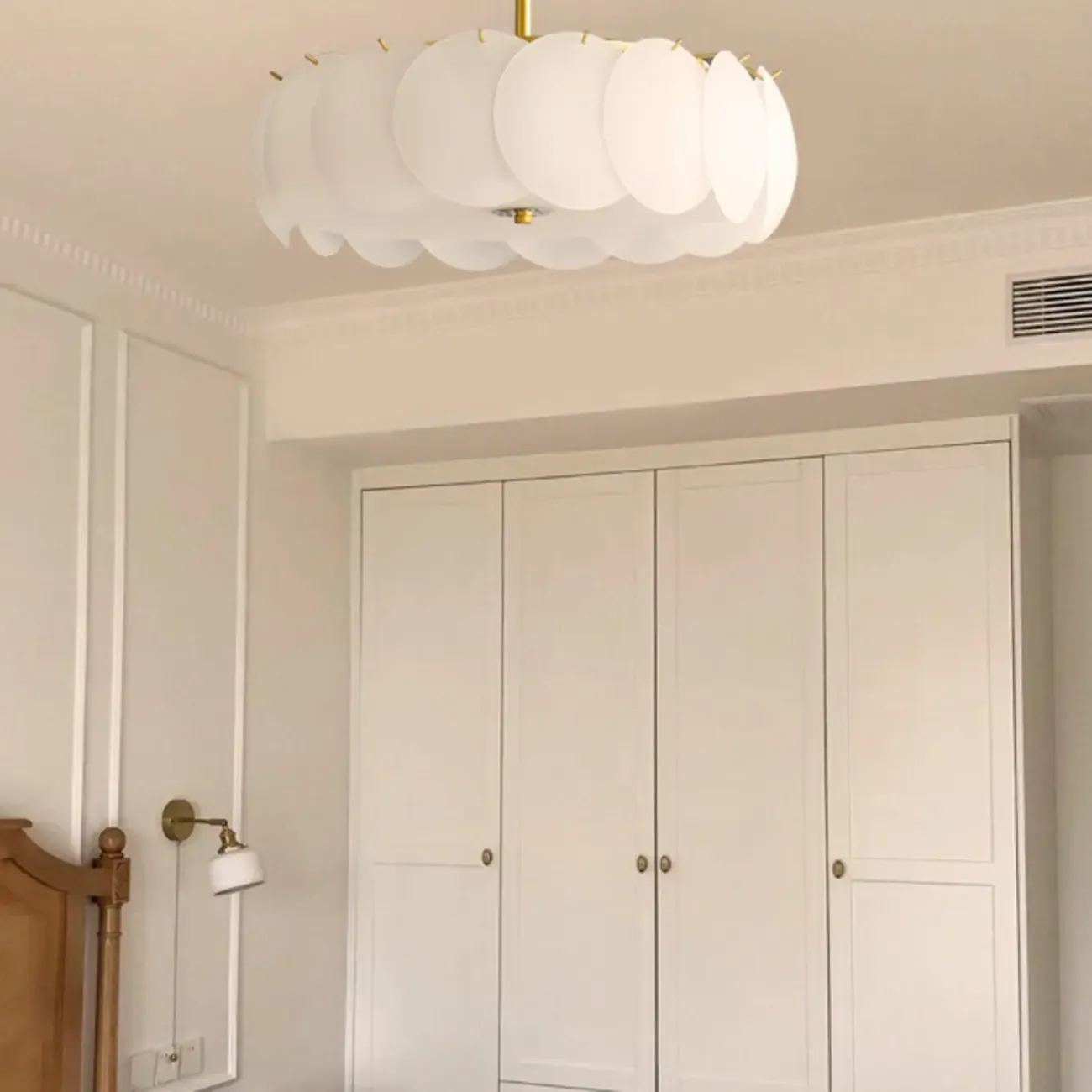 6/8 Lights Modern Gold Semi Flush Ceiling Light for Home