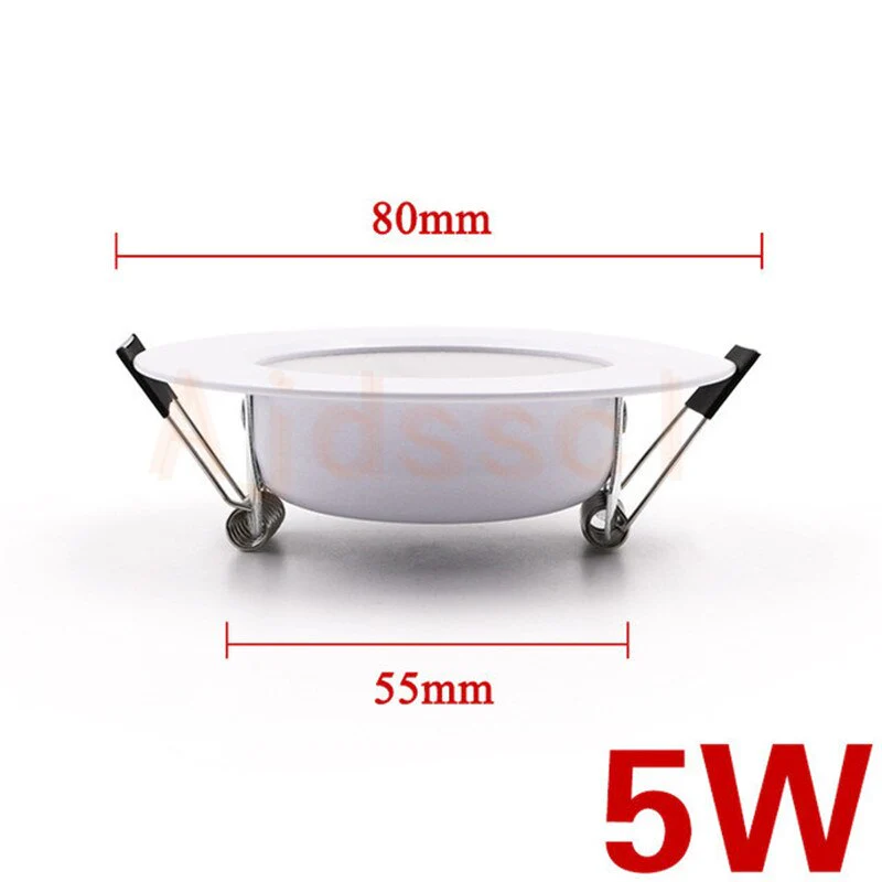 HULIANFU LED Downlight 5W 7W 9W 12W 15W 18W Recessed Round LED Ceiling Lamp AC 220V 230V 240V Indoor Lighting Warm White Cold White - Deanwangkt