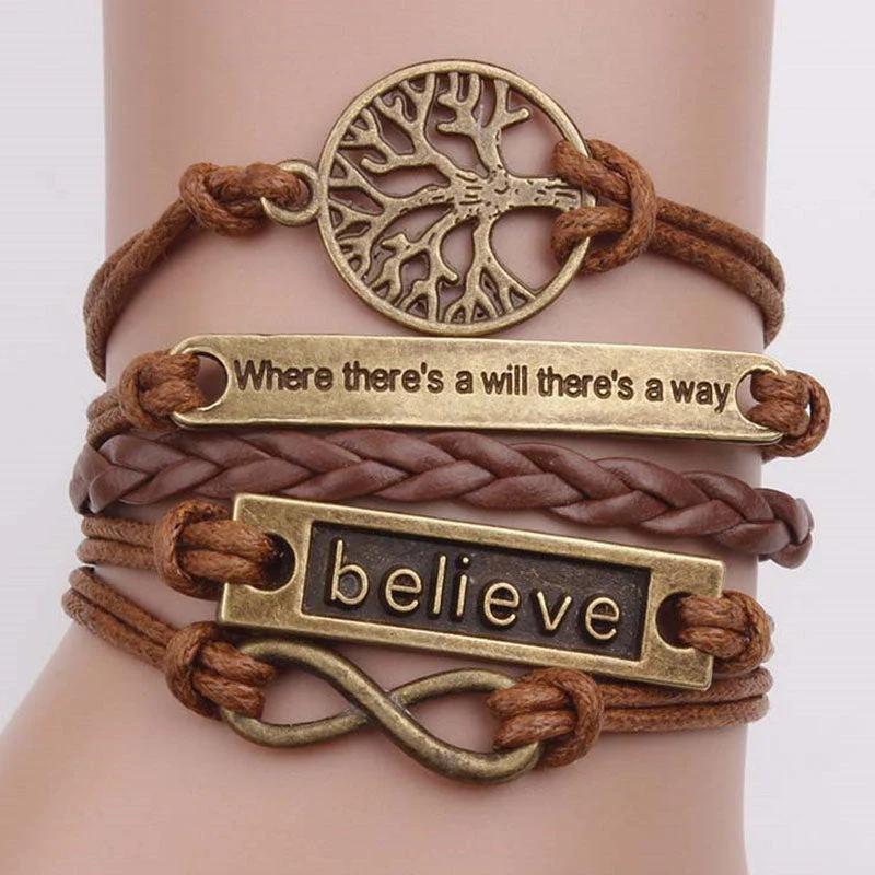 hulianfu Fashion Vintage Patchwork Bracelets Accessories - Deanwangkt