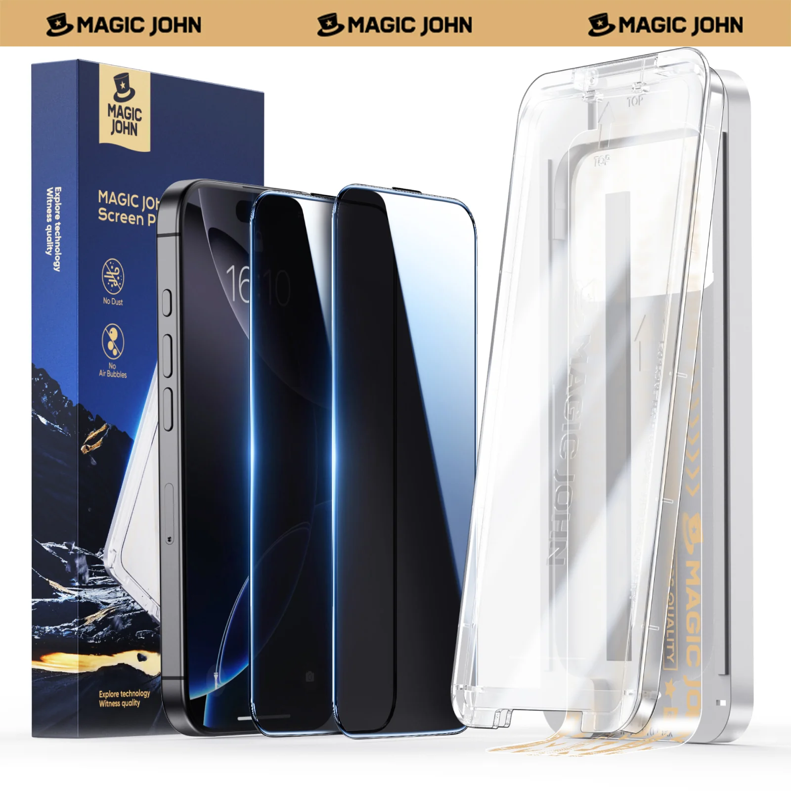MAGIC JOHN 3rd Generation Screen Protector - Automatic Dust Free Eco-Friendly Protection