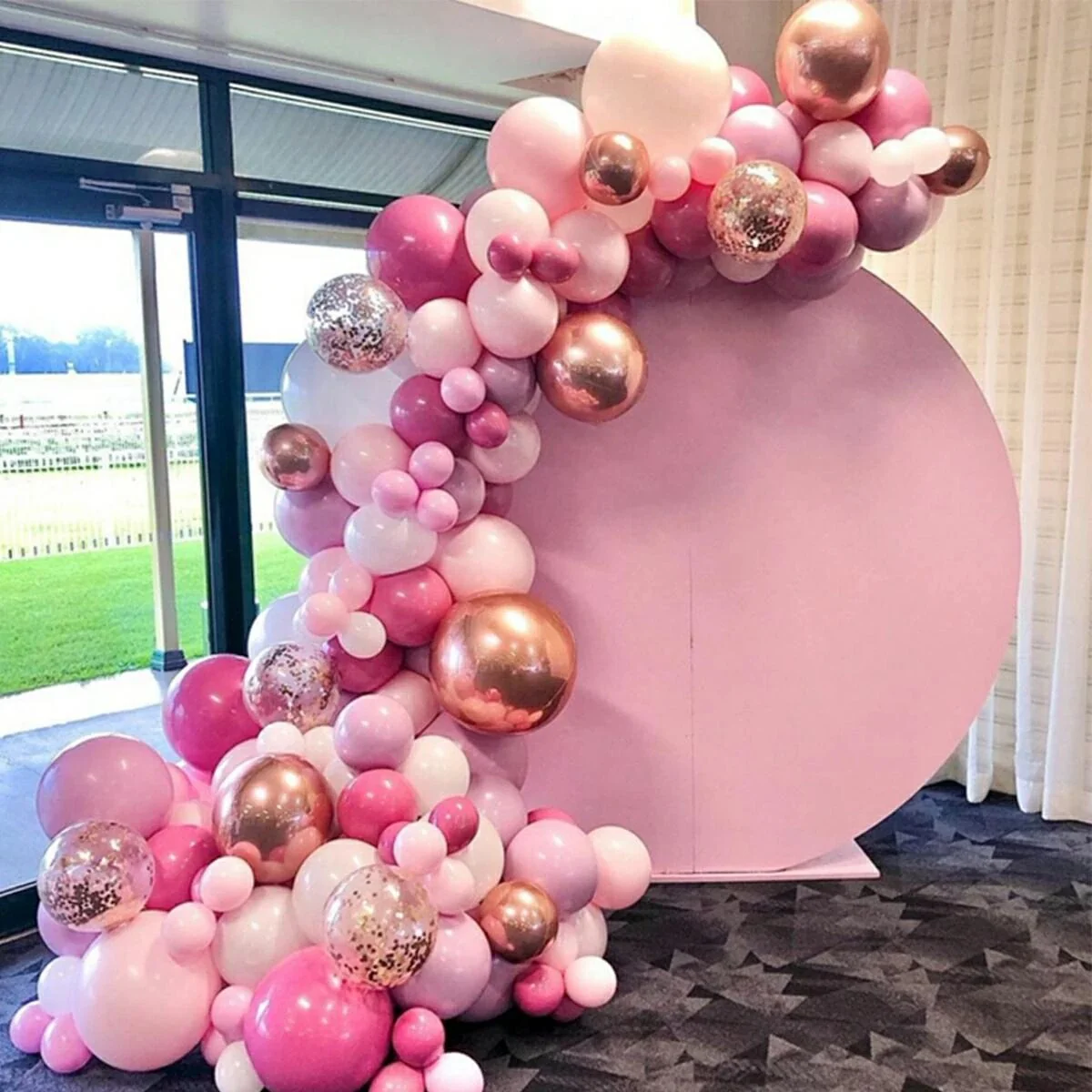 HULIANFU Macaron Pink Balloon Garland Arch Kit Wedding Birthday Party Decoration Kids Globos Rose Gold Confetti Latex Ballon Baby Shower - Deanwangkt