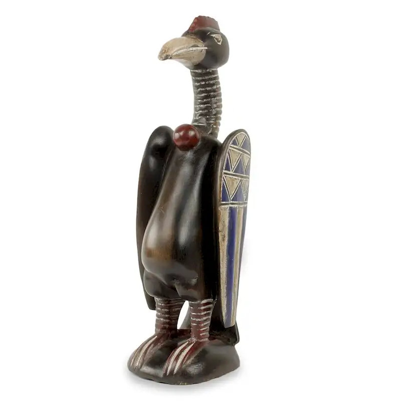 Handmade Senufo Bird of Peace Wood sculpture (Ghana) - 40 x 18 x 14