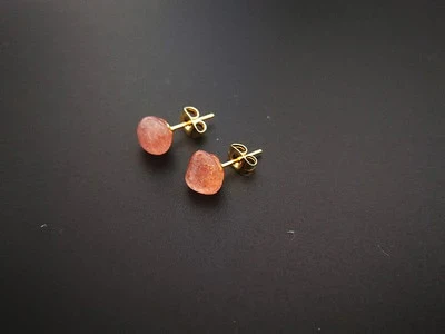 HULIANFU Natural Amethyst Rough Stone Earrings Simple and Fashionable Women  Earrings Earrings Crystal Flower Jewelry High-end Luxury - Deanwangkt