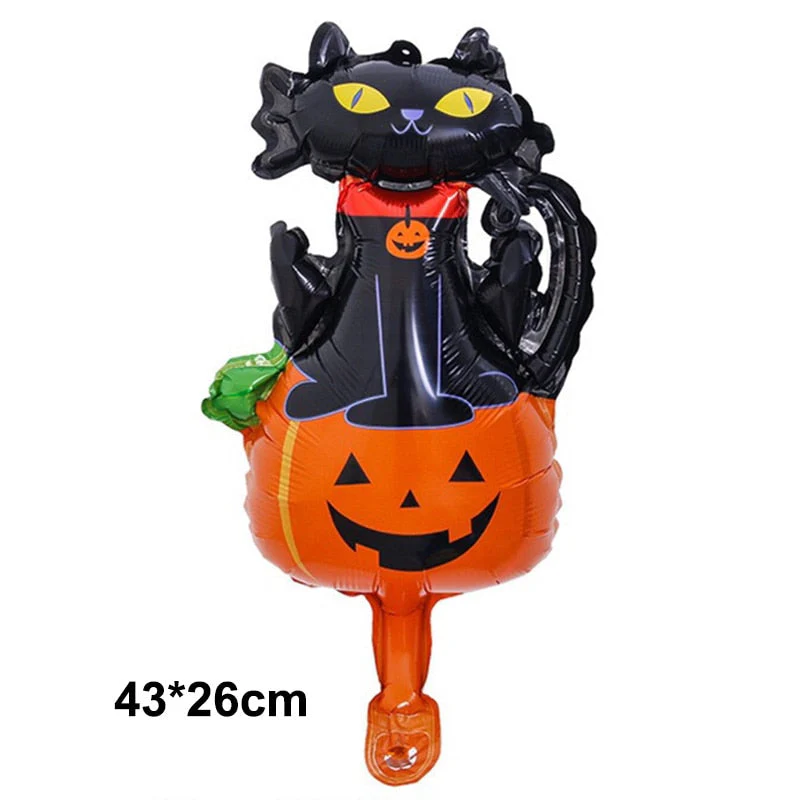 HULIANFU Large 86x165cm Skeleton Man Balloons Halloween Decorations Globos Scary Halloween Skull Ballons Halloween Party Home Decorations - Deanwangkt