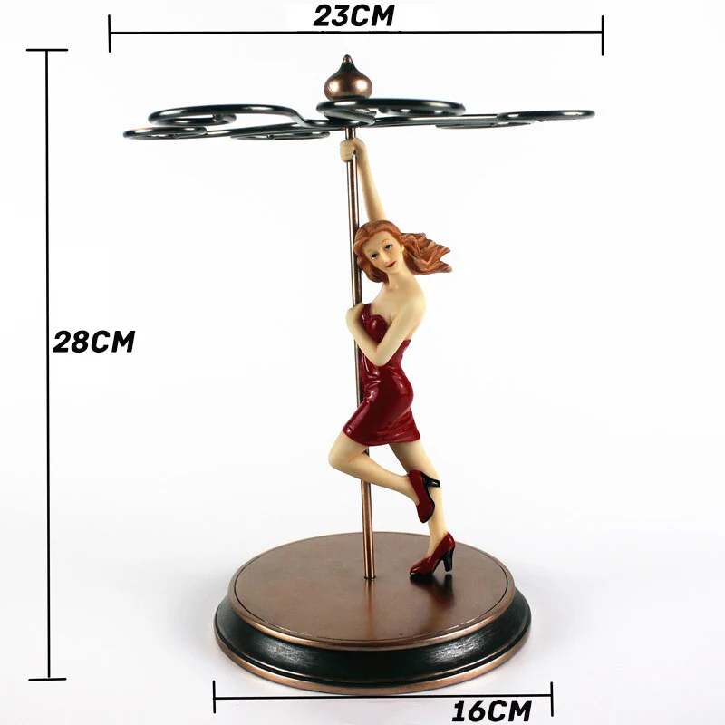HULIANFU   YES Magic Metal Hanging Suspension Chain Wine Racks European Retro Creative Handmade Restaurant Bar Stand Bracket Display Stand - Deanwangkt