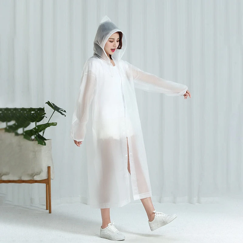 HULIANFU Reusable Thicken Women Men Rain Coat Waterproof Jacket Poncho Cloak Hood Hoodie Suit Raincoat For Tourism Fishing Cycling Hiking - Deanwangkt
