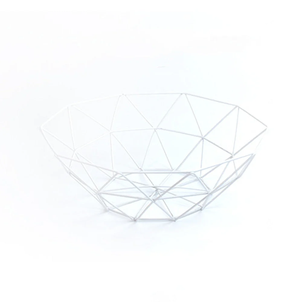 HULIANFU Kitchen Basket Container Bowl Metal Wire Basket Kitchen Drain Rack Fruit Vegetable Storage Holder Snack Tray Storage Bowl - Deanwangkt