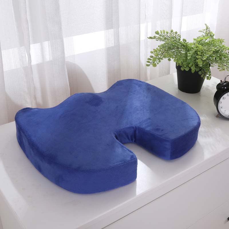 HULIANFU Orthopedic Booster Seat Cushion Memory Foam Chair Massage Pad Office Back-rest Pad Driver Pilot Headrest - Deanwangkt