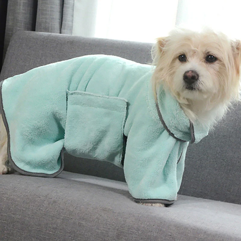 HULIANFU Pet Absorbent Towel Dog Bathrobe Xs-M Pet Dog Bath Towel For Small Medium Large Dogs Microfiber Super Absorbent Pet Drying Towel - Deanwangkt