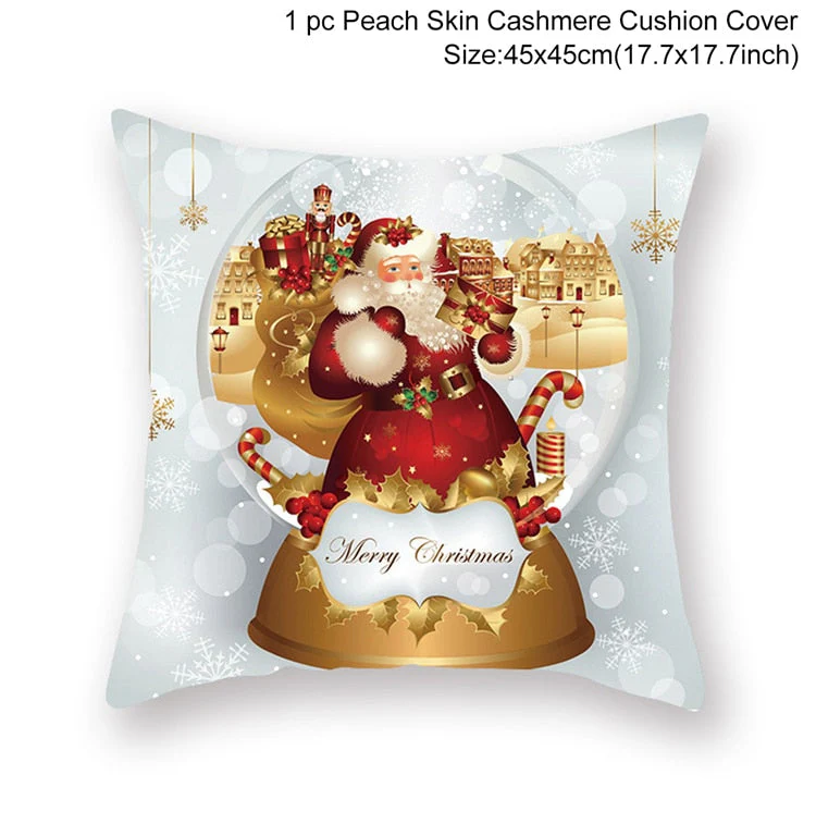 HULIANFU Santa pillowcase Happy New Year 2026  Xmas Gifts  Christmas Decor For Home Merry Christmas Ornament Navidad Natal Xmas Gifts - Deanwangkt
