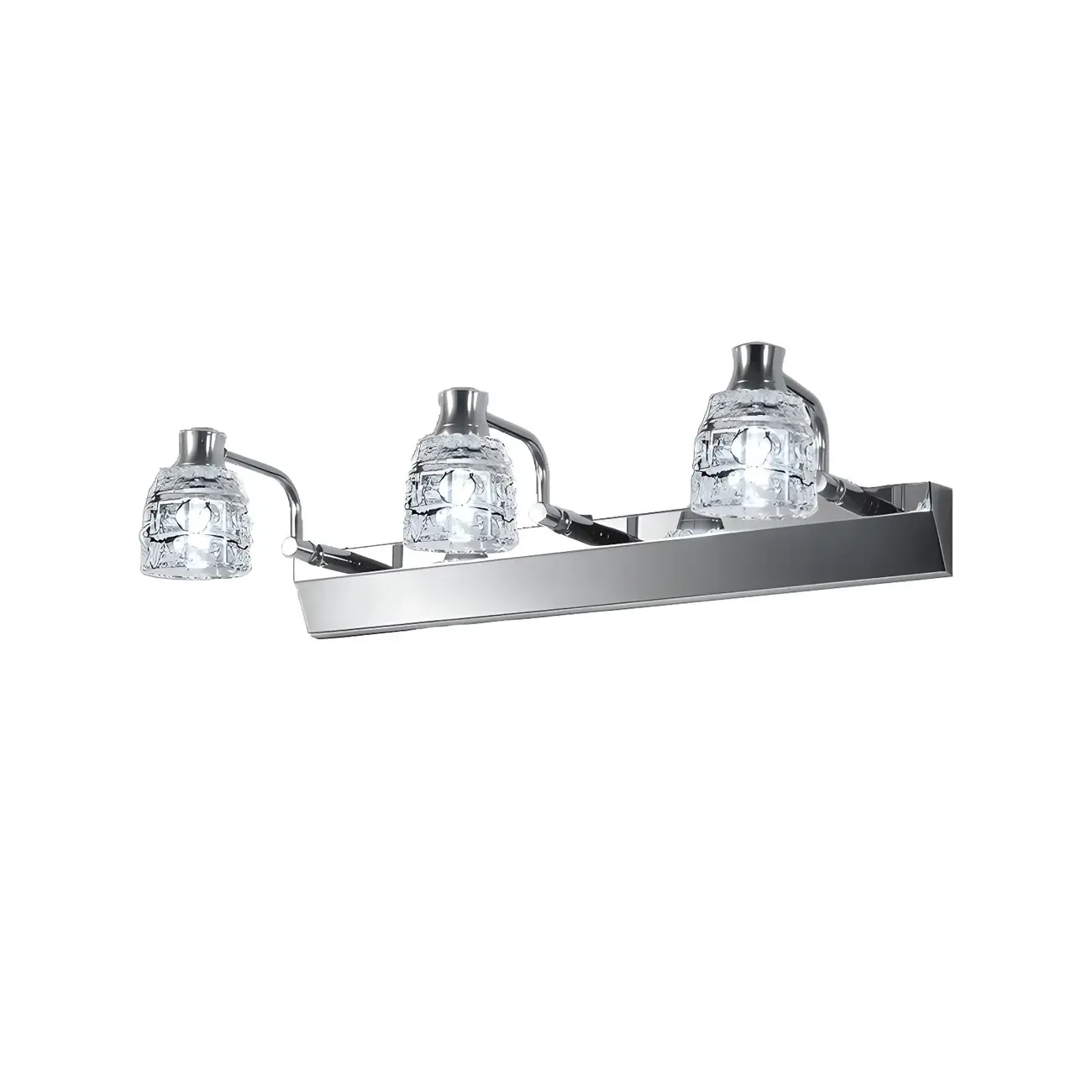 Modern Chrome Crystal Bathroom Vanity Light