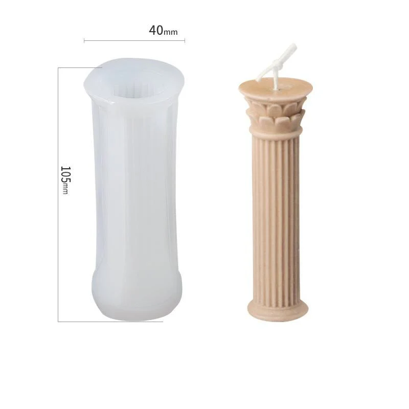 HULIANFU Vintage Roman Column Candle Mold DIY Portrait Scented Silicone Mold Venus Goddess Human Body Plaster Mold Candle Mold Making - Deanwangkt