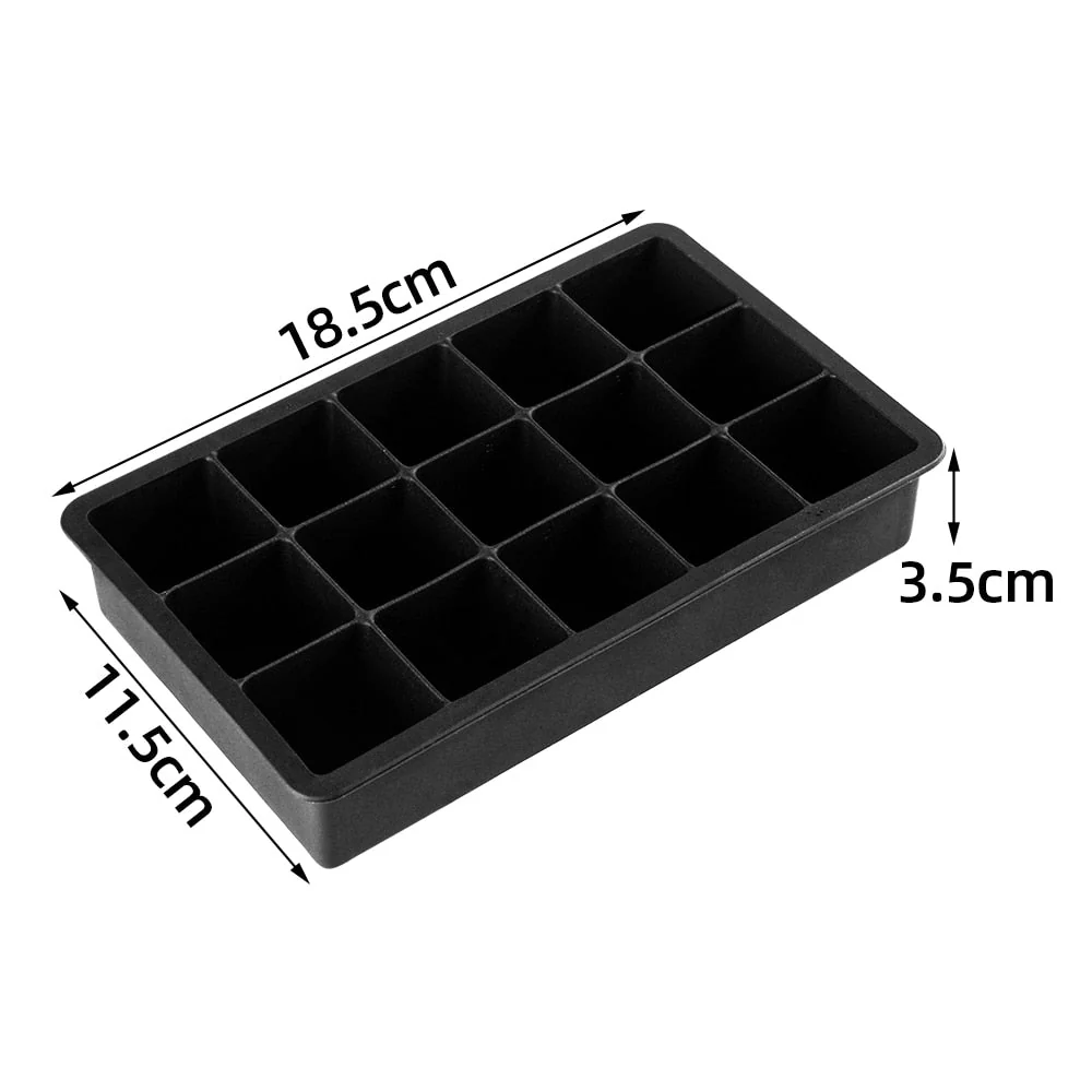 HULIANFU SILIKOLOVE Square Skull Ice Cube Maker Ice Ball Mold Silicone Ice Cube Trays for For Party Bar Summer Whisky Drinks - Deanwangkt