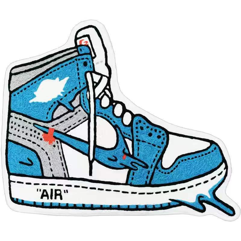 HULIANFU Sneaker Carpet Popular Fashion Rugs Living Room Decoration Bedroom Parlor Children Room Area Rug Mat Soft Flannel Rug and Carpet - Deanwangkt