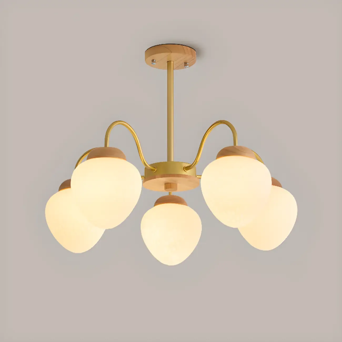 3/5/8-Light Modern Globe Ceiling Chandelier with Glass Shades