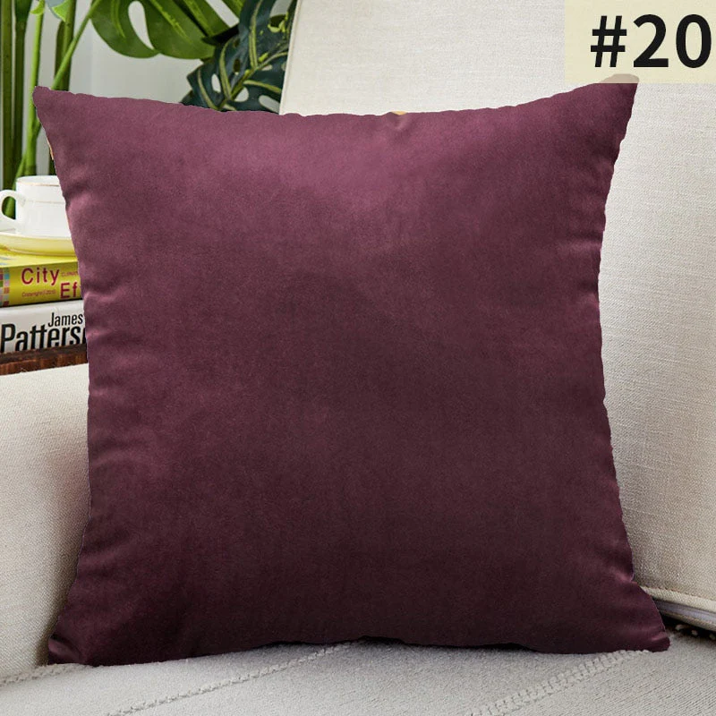 HULIANFU Super Soft Cushion Cover Velvet Pillow Cover For Sofa Living Room Housse De Coussin 30x50cm Decorative Pillows Nordic Decoration - Deanwangkt
