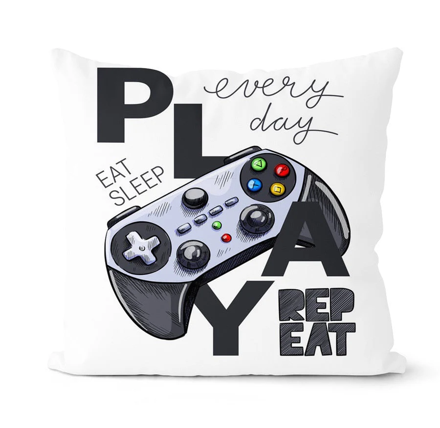 HULIANFU Super Hot Game Fans Video Gamepads Cushion Cases Retro Games Decorative Pillows Case Livingroom Sofa Couch Bed Car Throw Pillows - Deanwangkt