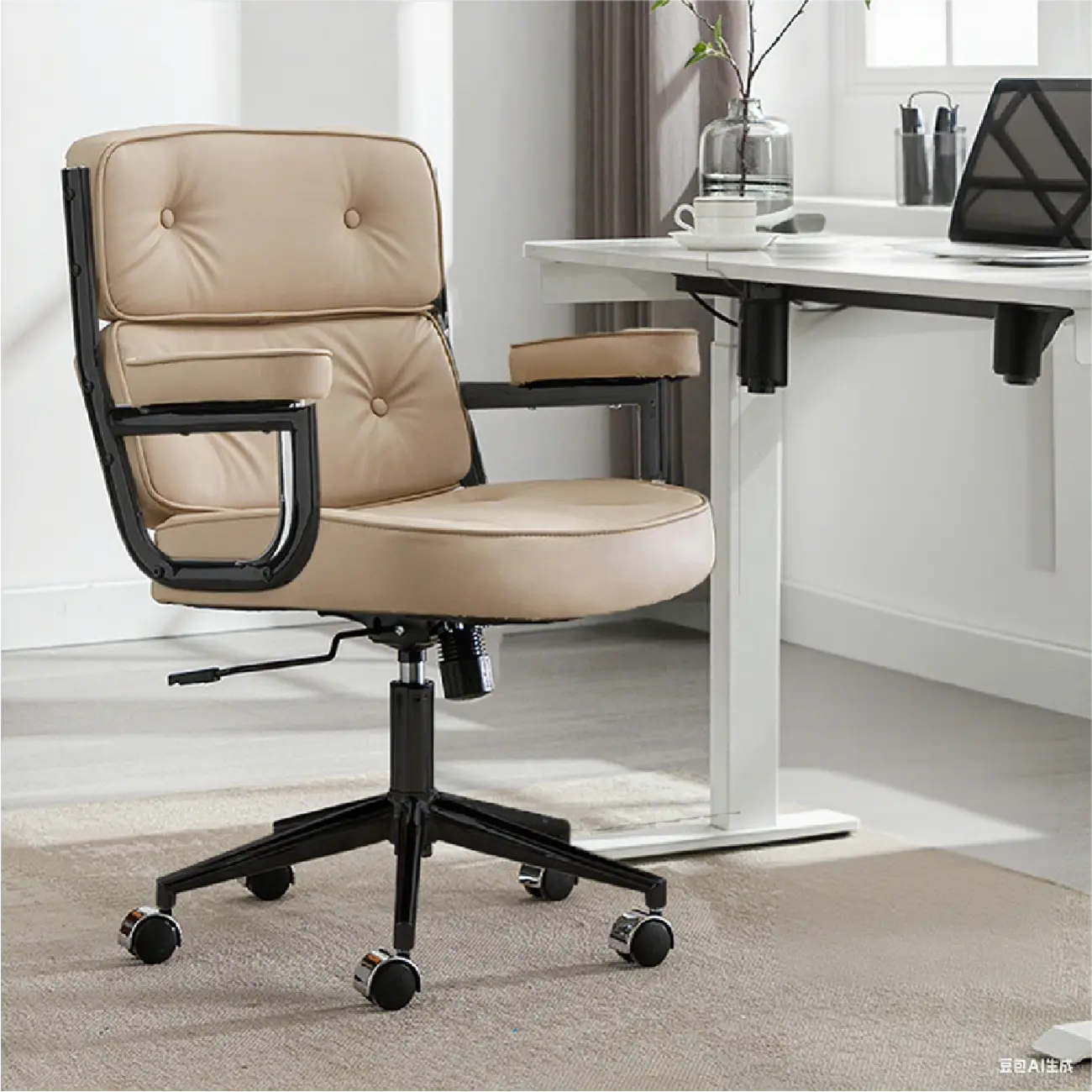 Modern Leather Adjustable Ergonomic Tilt Office Chair