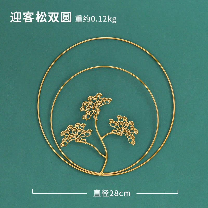 HULIANFU 2026  Nordic Metal Leaf Plant Wall Decor Wrought Iron Wall Hanging Non-perforated Wall Mural Living Room Bedroom Home Decoration Hot - Deanwangkt