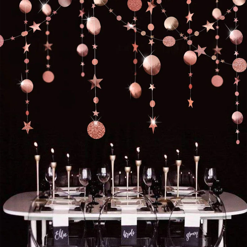 HULIANFU Merry Christmas Decorations for Home 4M Twinkle Star Paper Garland New Year  Noel ChristmasTree Ornaments Kerst  Navidad - Deanwangkt