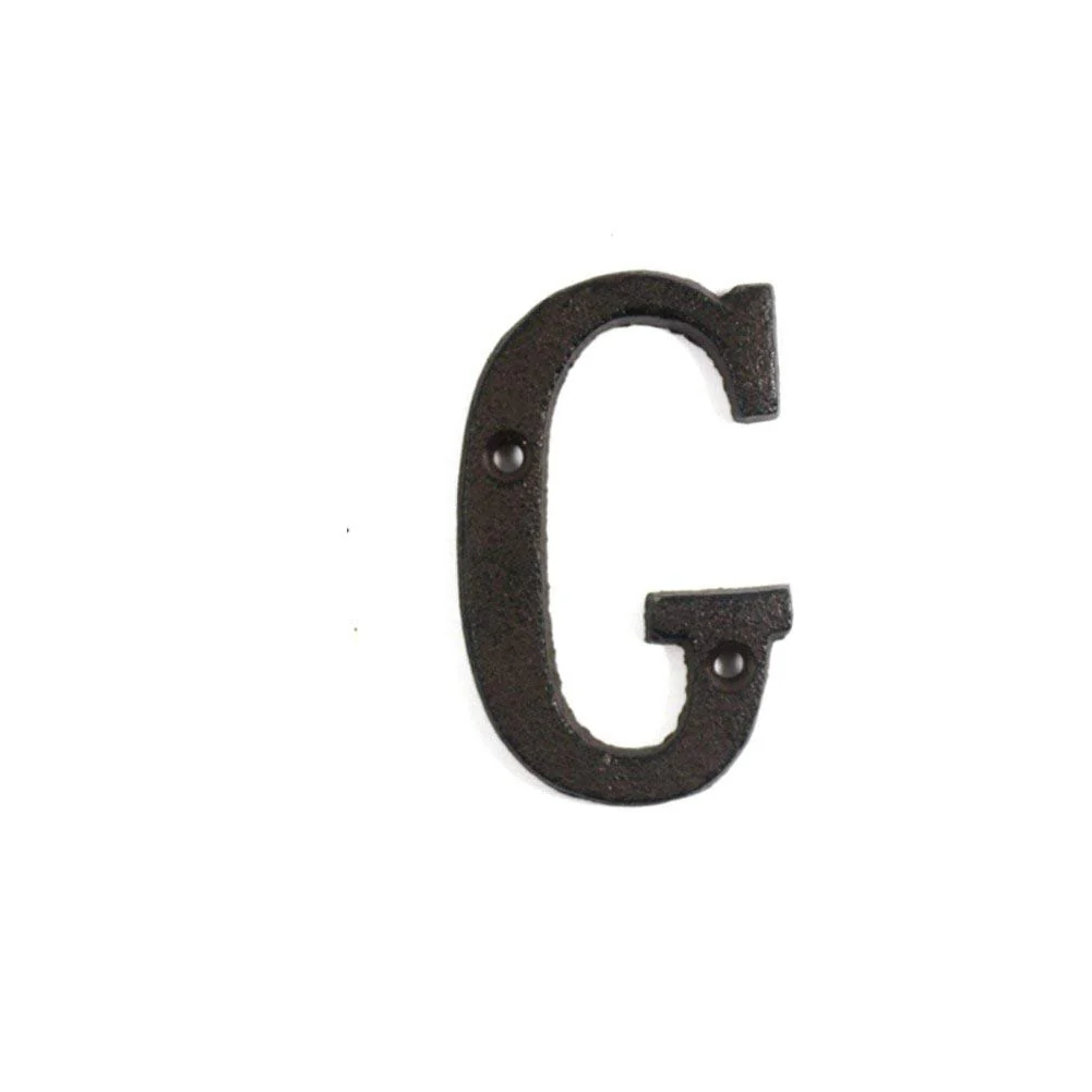 HULIANFU Metal Letters Numbers Cast Iron Decoration House Sign Doorplate DIY Cafe Wall CLH@8 - Deanwangkt