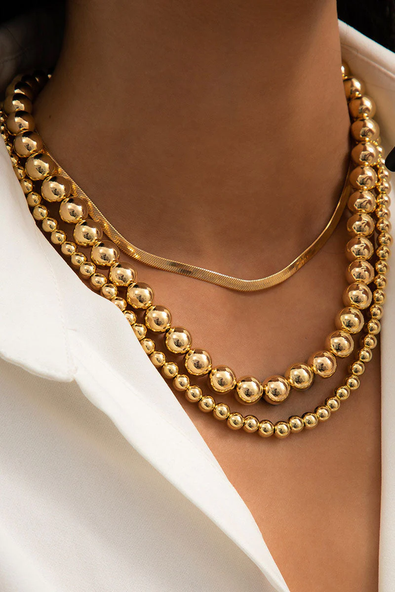 hulianfu Fashion Daily Solid Split Joint Necklaces - Deanwangkt