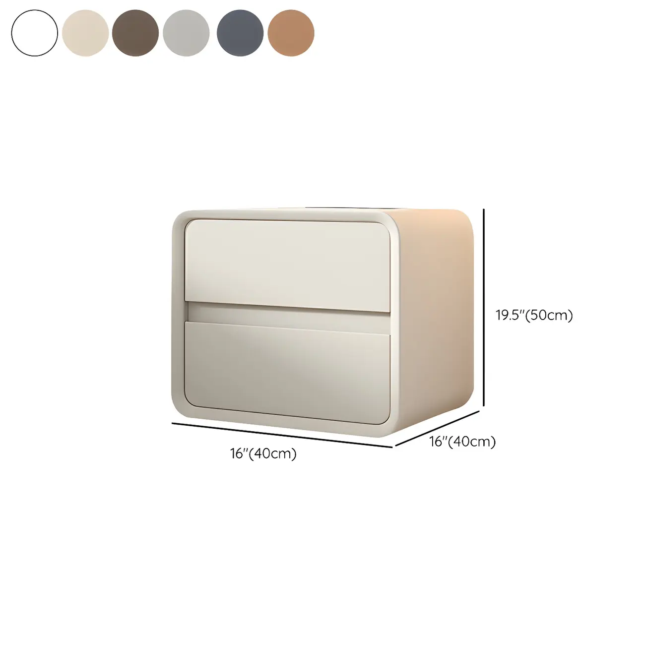 Scandinavian Wood Narrow Bedside Cabinet