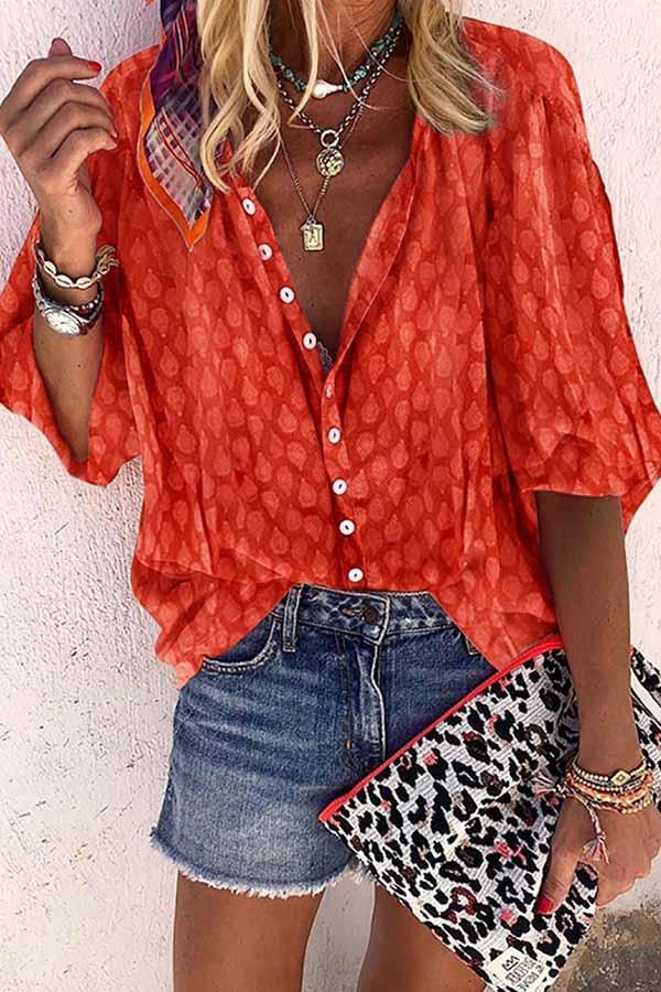 hulianfu hulianfu Solid Color Button Loose Shirt(4 Colors) - Deanwangkt