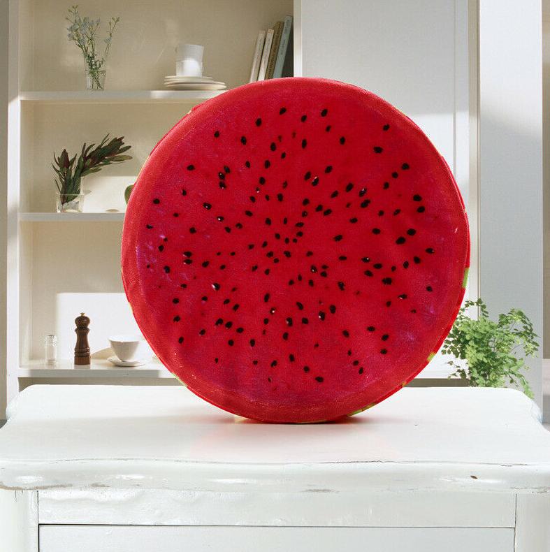HULIANFU Thicken Fruit Design Round Soft Plush Cushion Tatami Office Chair Cushion Kindergarten Cartoon Cute Seat Pad - Deanwangkt