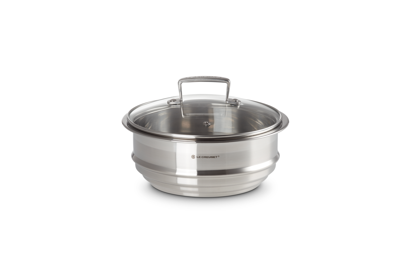 Stainless Steel Multi-steamer with Glass Lid