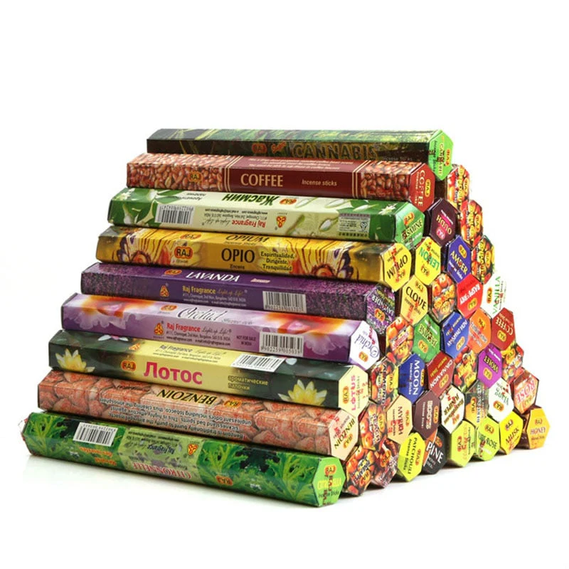 HULIANFU T 56 Fragrances India Incense Stick Handmade Aromatherapy Sticks 20 Sticks Per Box Sandalwood Lavender Meditation Incenses - Deanwangkt