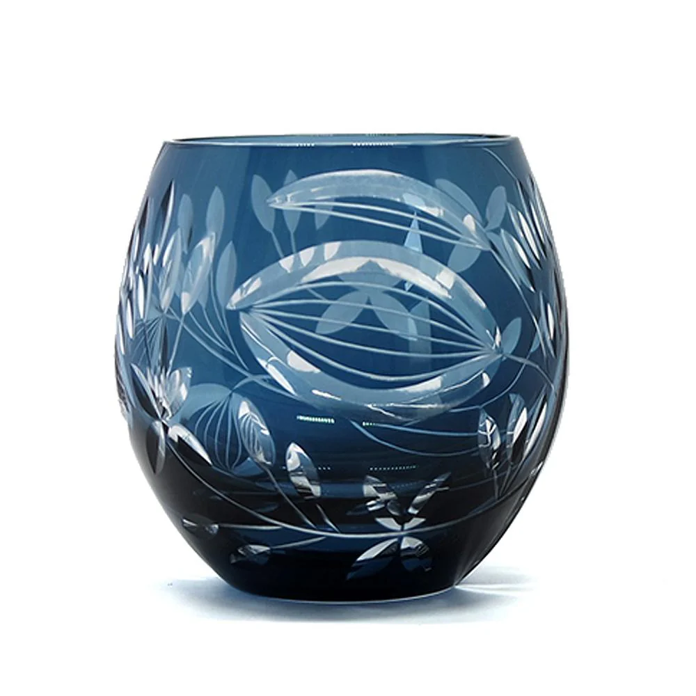 HULIANFU Japanese Edo Kiriko Handmade Wine Glassware Satsuma Kiriko Whisky Glass Sake Cup 8oz Water Cup In Gift Box - Deanwangkt