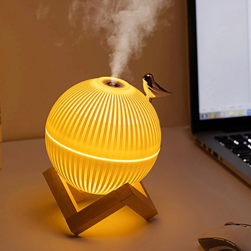 HULIANFU Ultrasonic Mini Air Humidifier 330ML  Essential Oil Diffuser For Home Car USB Fogger Mist Maker With LED Night Lamp - Deanwangkt
